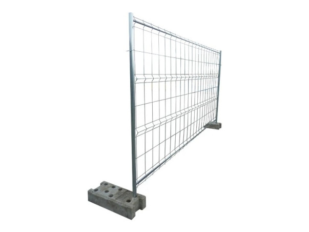 Clôture mobile grillagée 4 barres - 3.50 x 1.90 ml