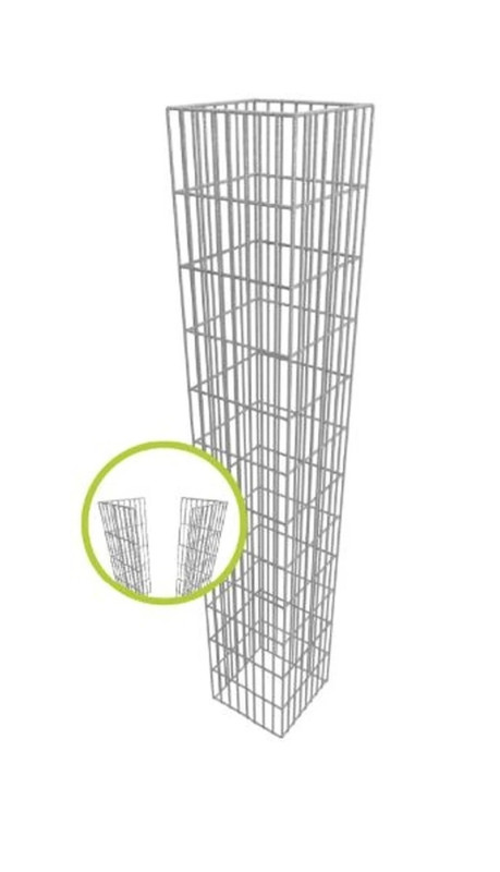 COLONNE GABION CARREE 20 x 20cm