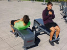 Double banc abdominaux