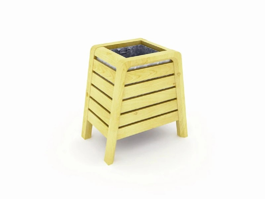 Corbeille Gaia robinier 79x50 h 79cm