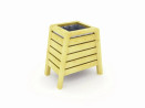 Corbeille Gaia robinier 79x50 h 79cm