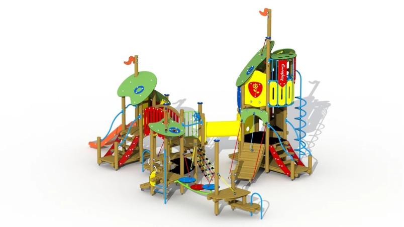 Le vilain petit canard - toboggan inox
