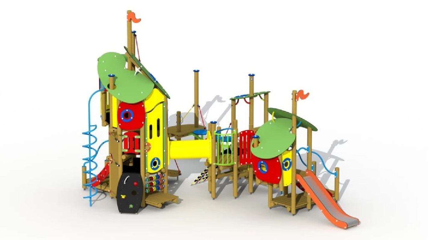 Le vilain petit canard - toboggan inox