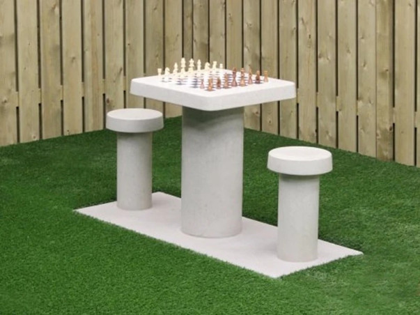 Table d’échecs en béton naturel 2 personnes