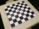 Table d’échecs en béton naturel 2 personnes