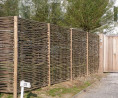 Panneau noisetier tressage horizontal