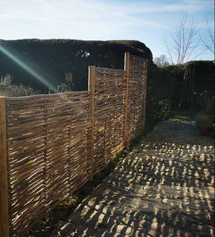 Panneau noisetier tressage horizontal