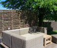 Panneau noisetier tressage horizontal