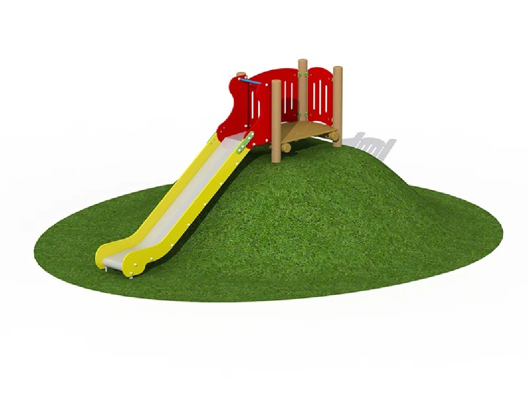 Toboggan pour butte - glissière inox