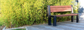 Banc Hyde Park - Plastique revalorisé - Lg 180 cm