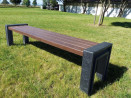 Banquette Hyde Park - Plastique relavorisé - Lg 180 cm