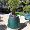 Jardinière Bloc béton KOST + enveloppe PE + anneaux intégrés