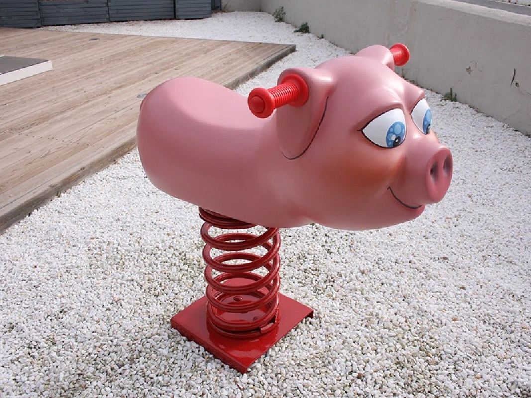 Jeu sur ressorts le Cochon
