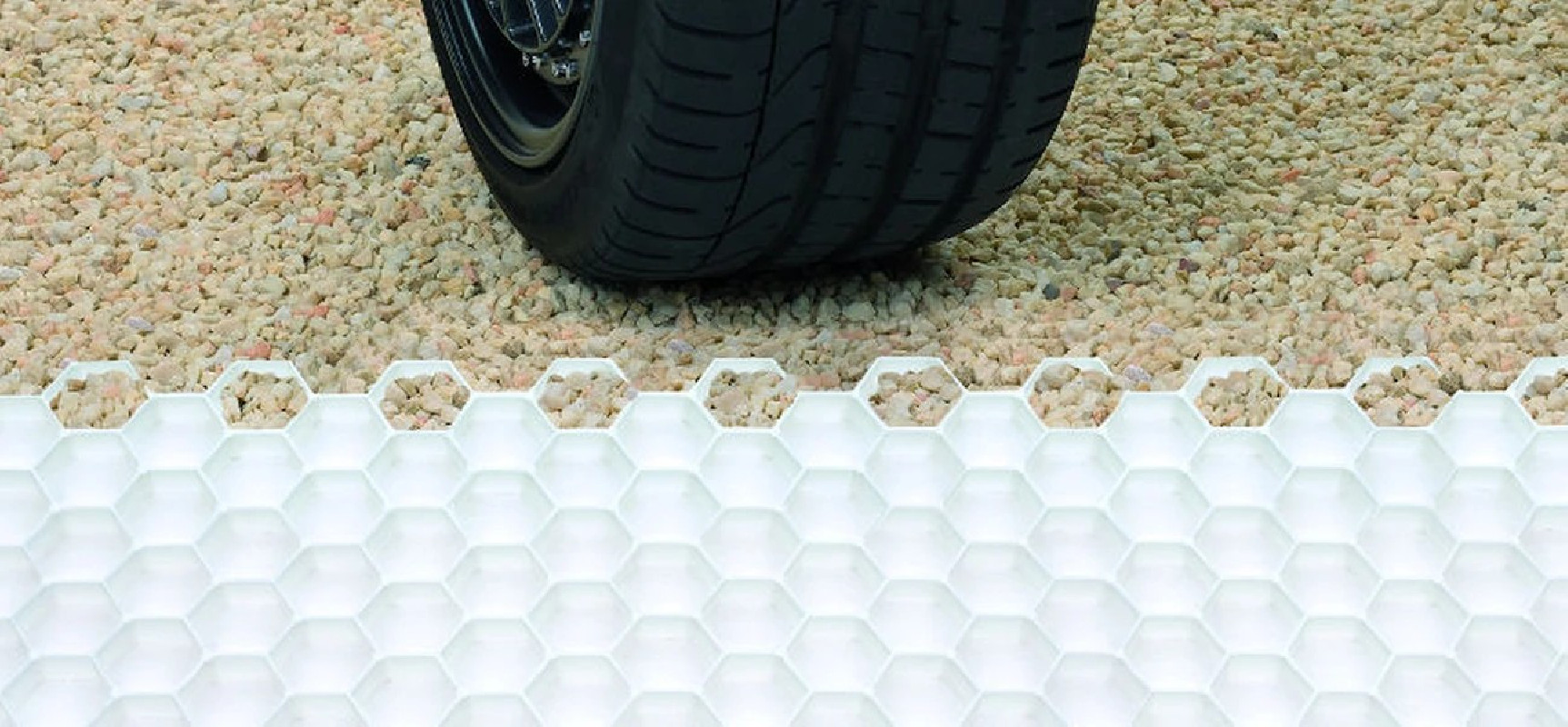 Stabilisateur de gravier STABI SUD 30 Blanc PEHD