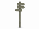 Panneau indicateur - fleches directionnelles 60 x 19 cm