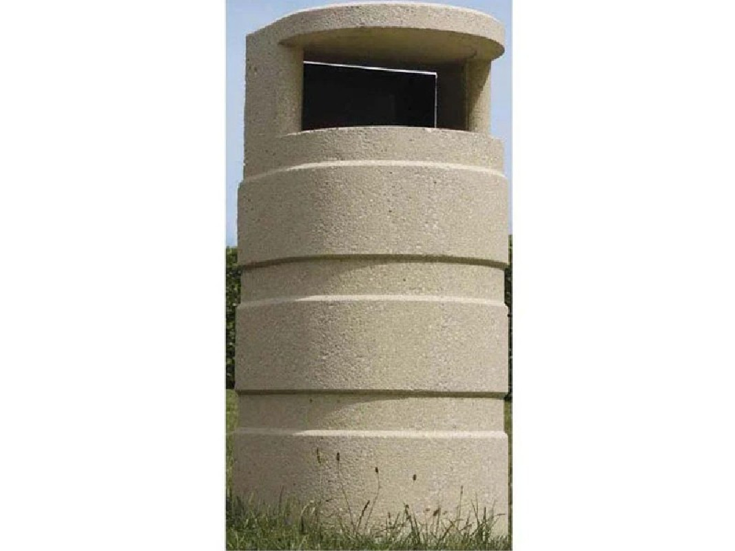 Corbeille beton pele mele 100 l