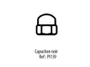 Capuchons noir en nylon