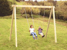 Balancoire RUSTIQUE Bois rectangulaires