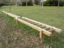 Circuit gymnastique - barres d'equilibre
