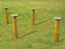Circuit gymnastique - champignons de saut