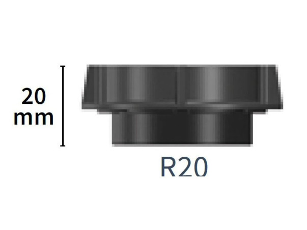 Rehausse pour plots pre-reglables de 20 mm