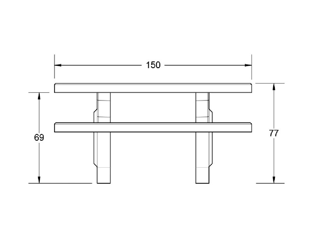 Table pique nique béton BRESIL
