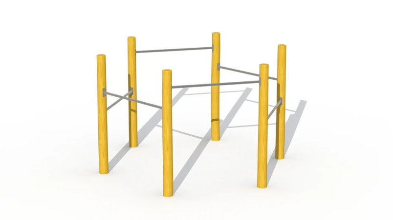 Barre fixe hexagonale