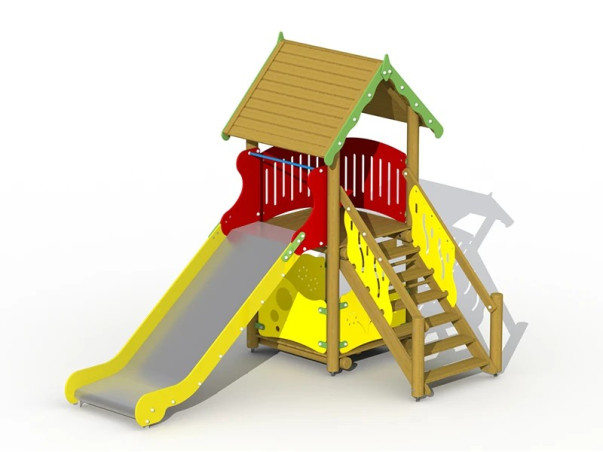 Cabane à glissage - Toboggan inox