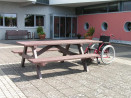 Table et Siège Serengeti - Plastique revalorisé - Lg 240 cm