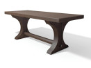 Table Trinity marron - Plastique relavorisé - 75x65x200 cm