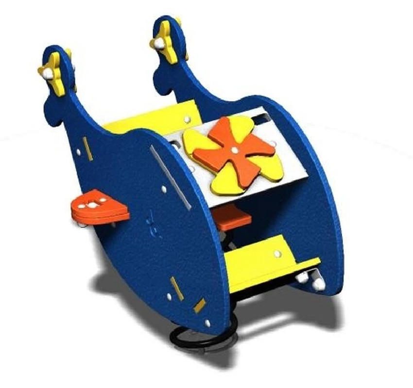 Jeu ressort hélico diablo 1 place A SCELLER