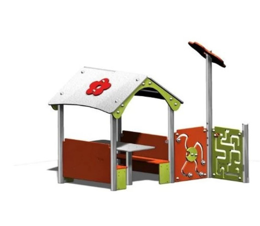 Maisonnette Lima assise + panneau de manipulation