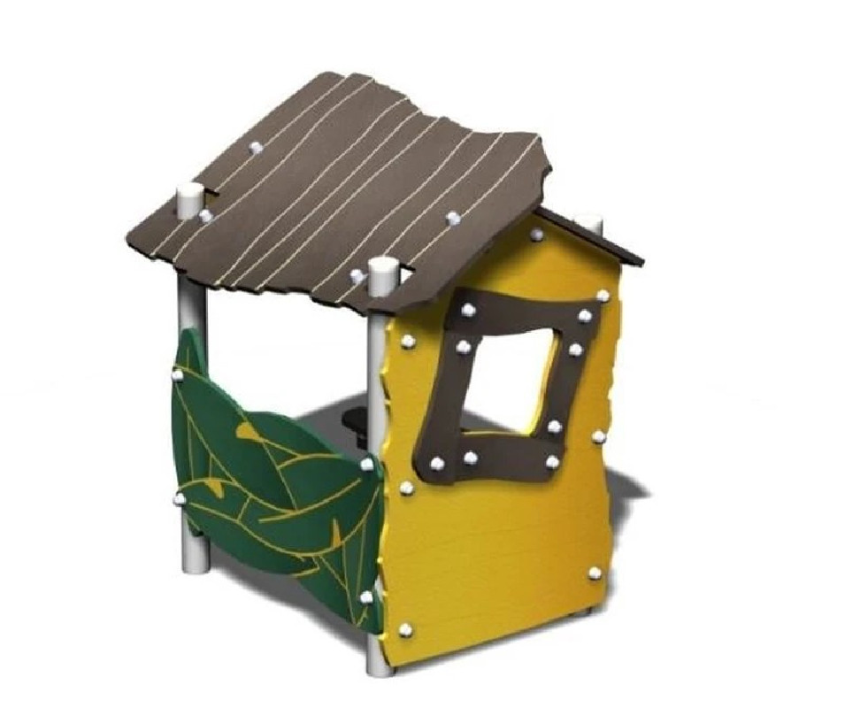 Maisonnette jungle avec banc