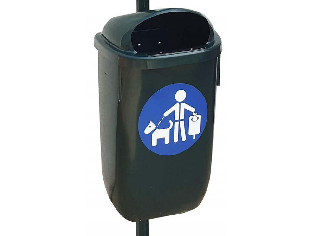 Corbeille polyethylène 50l et pièce d'attache