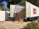 Livraison en vrac des copeaux de bois