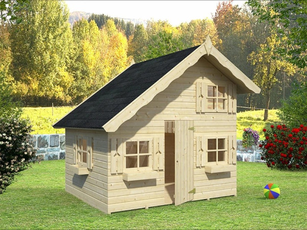 Cabane maisonnette enfants TOM - 3.8 m2 - Avec mezzanine