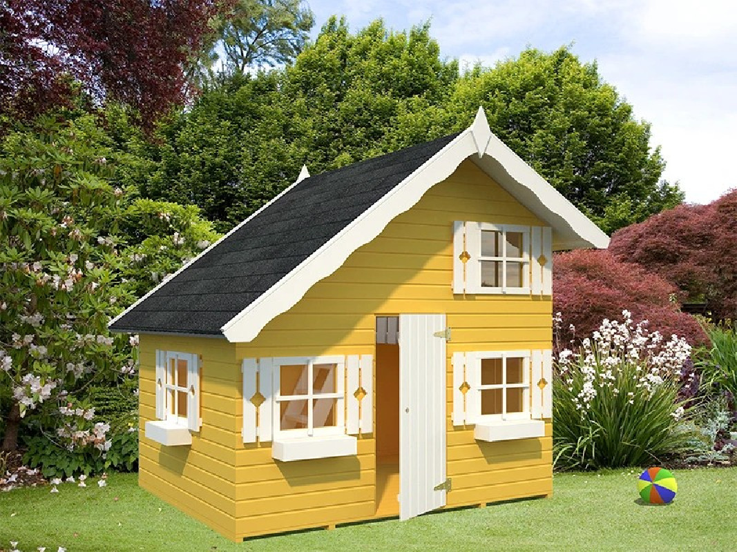 Cabane maisonnette enfants TOM - 3.8 m2 - Avec mezzanine