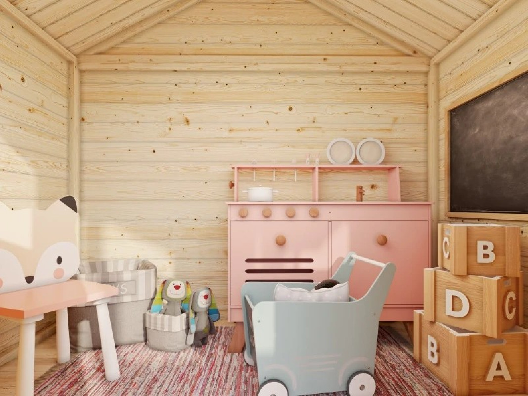 Cabane maisonnette sur pilotis enfants TOBY - 2.1 m2