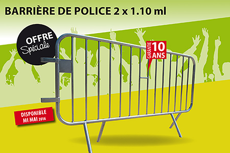 Barrière de police - Sud Environnement