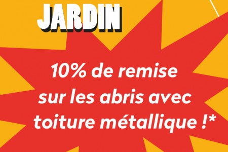 abri de jardin promotion